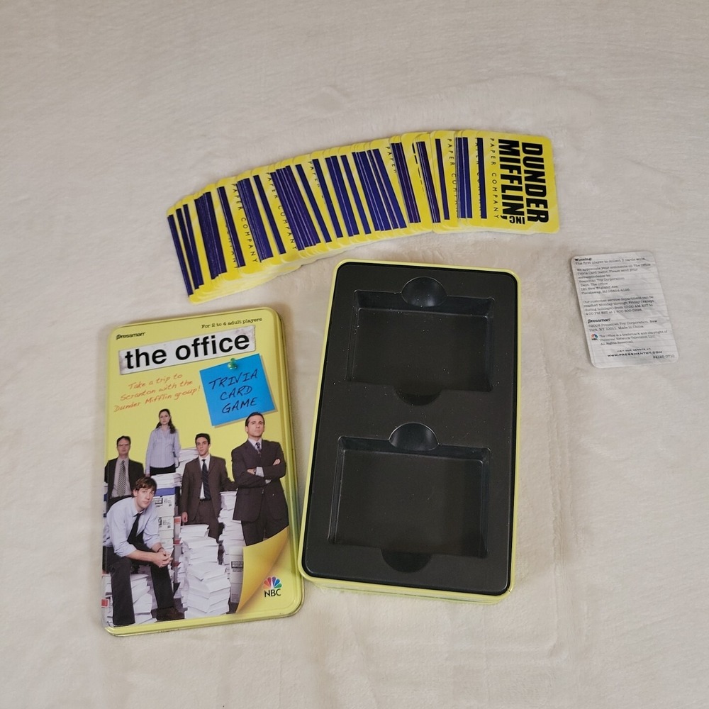 The Office Trivia Card Game 2009 Edition Tin Pressman #4125 Complete TV Show - Picture 7 of 7